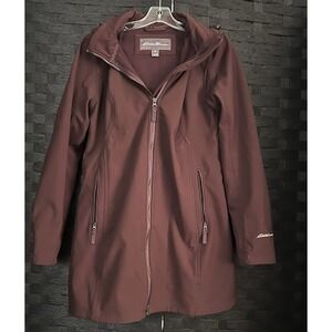 Eddie Bauer Women's Maroon Hooded Jacket
